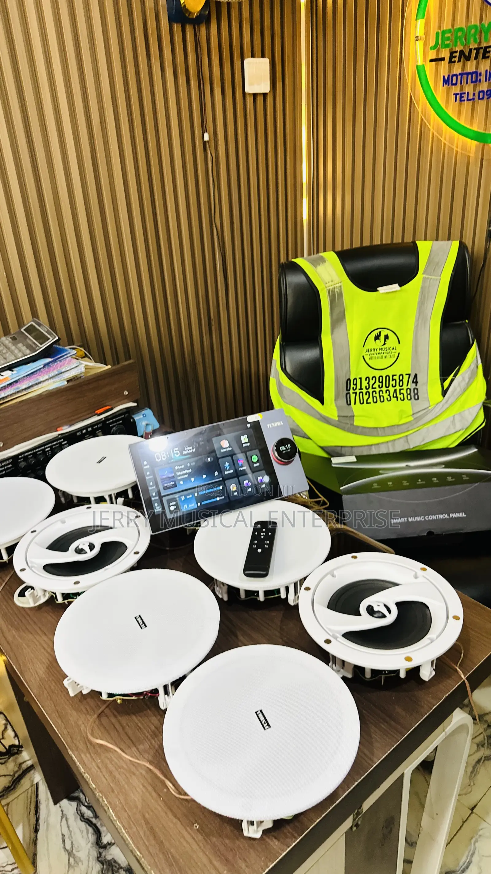 Full Home Automation With 60w Ceiling Speakers And Woofer