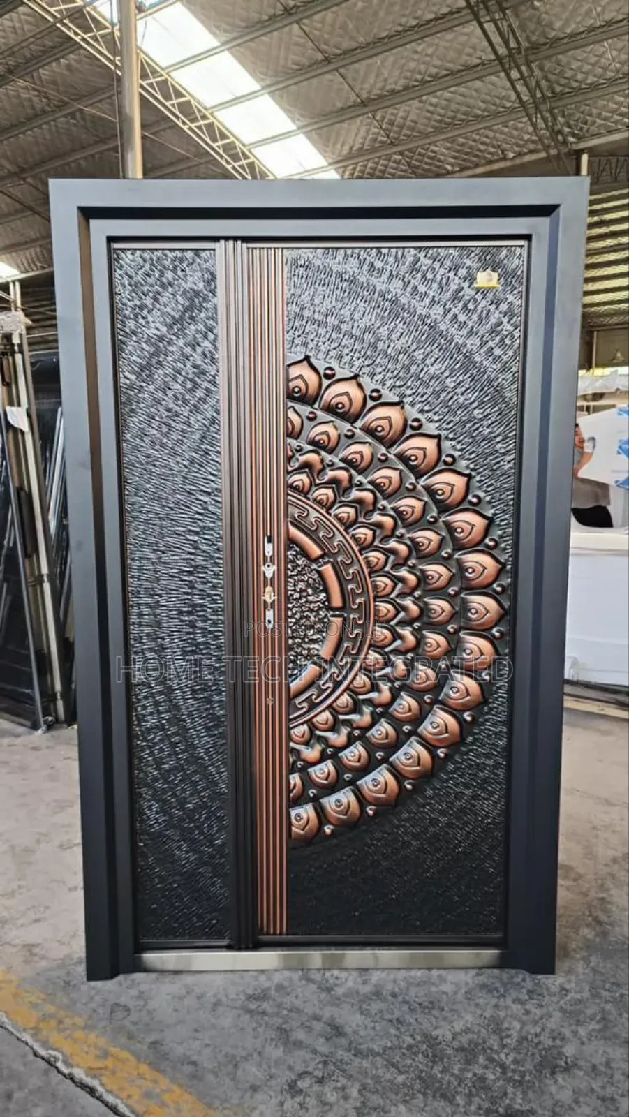 Copper Heavy Gage Security Door.