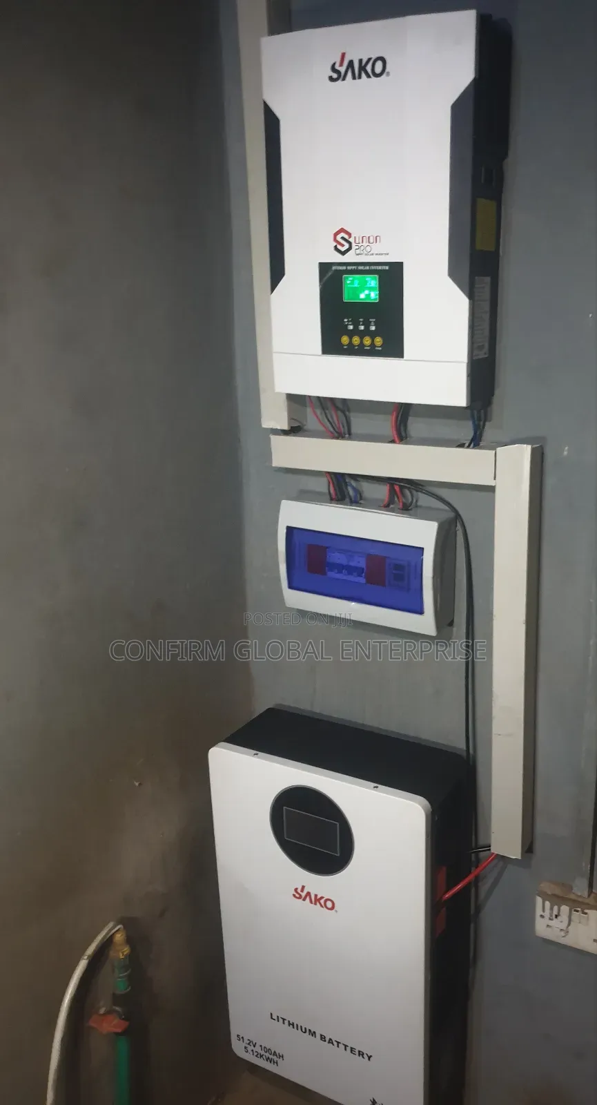 Complete Installation of 5.5kva Solar With 5kwh Lithium Battery
