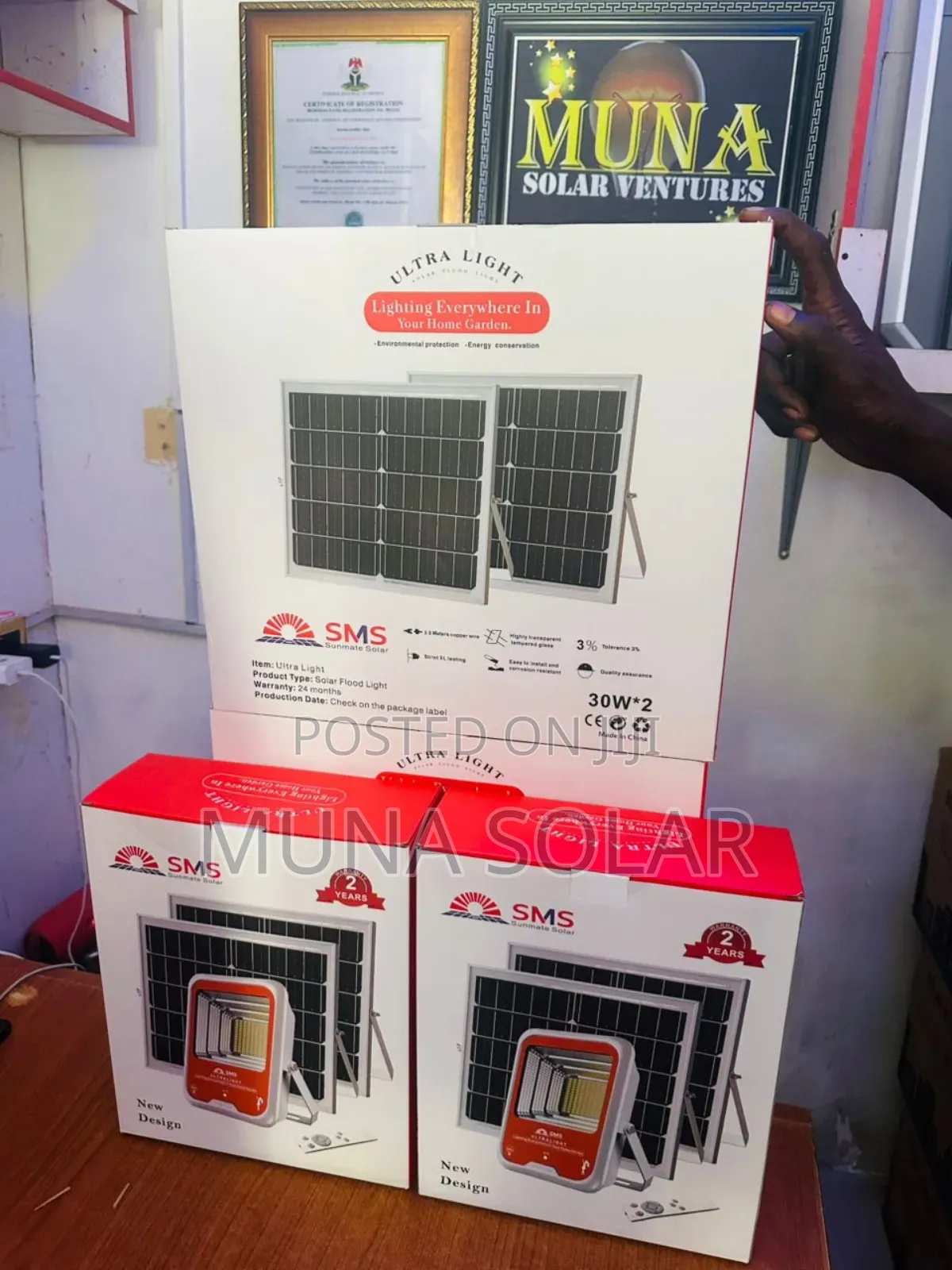 300w With 2 Panels Sms Flood Light