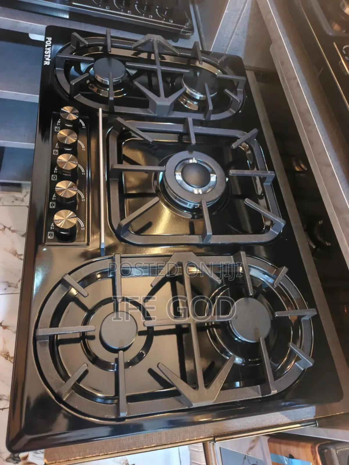 Original Quality Polystar Built-in Cabinet 5 Burners Gas Cooker Hob