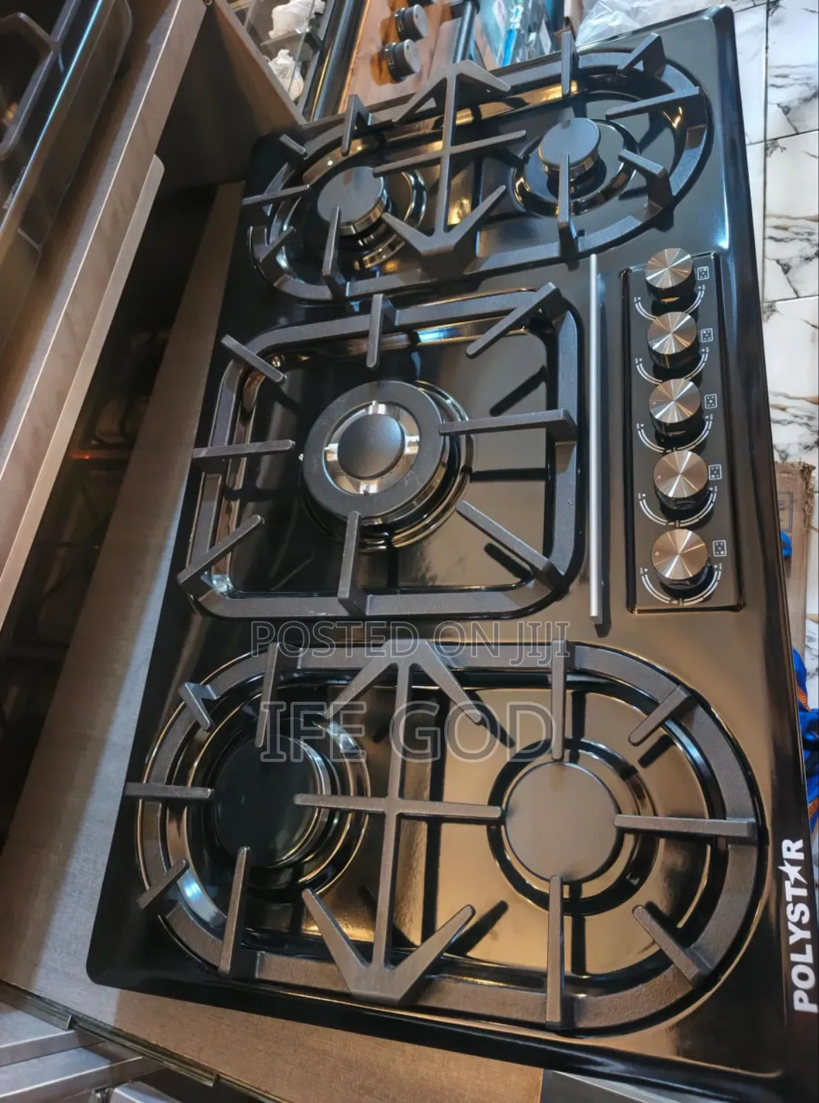 Original Quality Polystar Built-in Cabinet 5 Burners Gas Cooker Hob