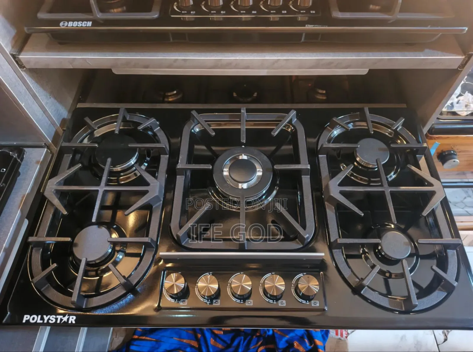 Original Quality Polystar Built-in Cabinet 5 Burners Gas Cooker Hob