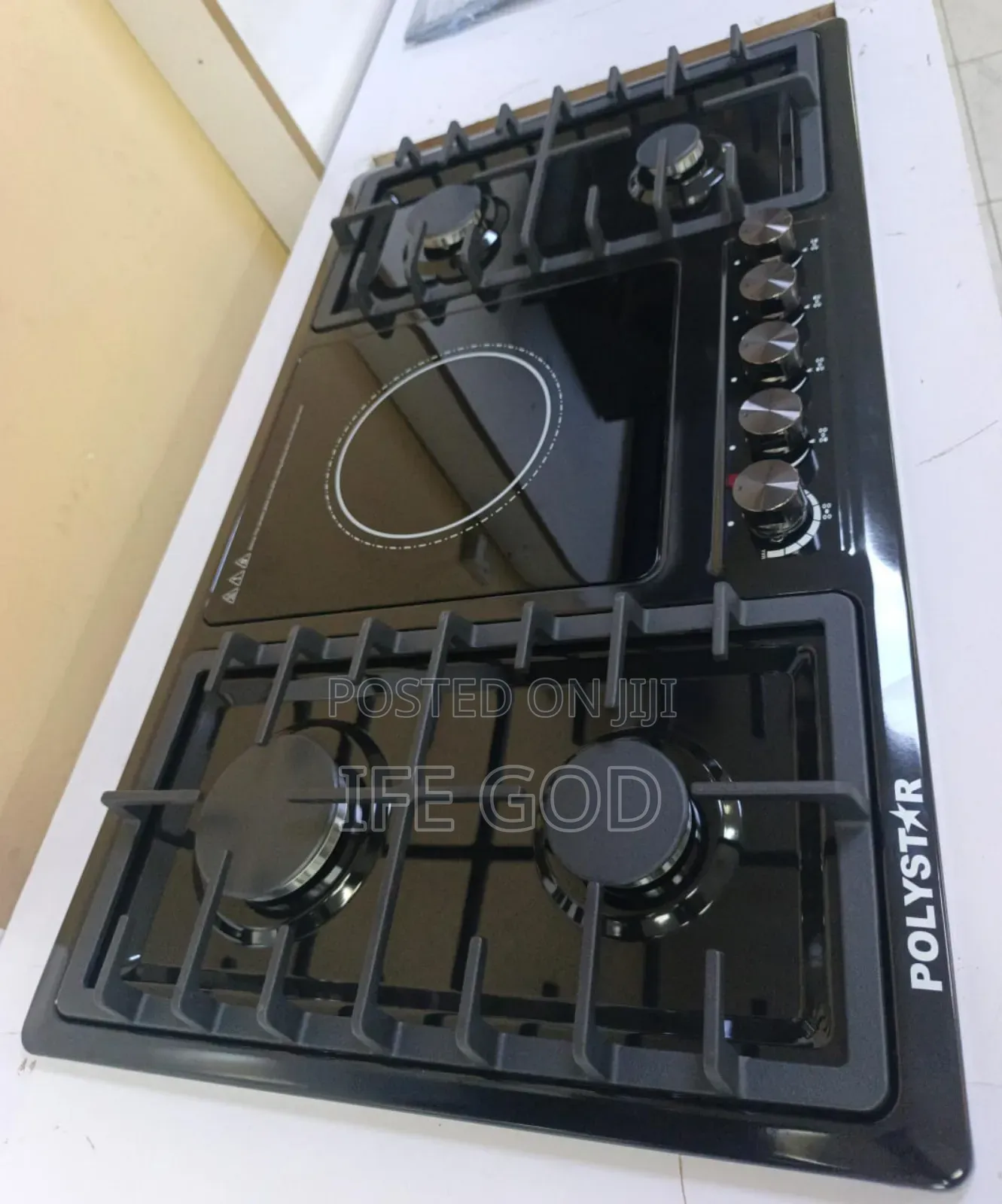 Original Polystar 60x90cm Built-in 4+1 Gas Electric Cooker Hob