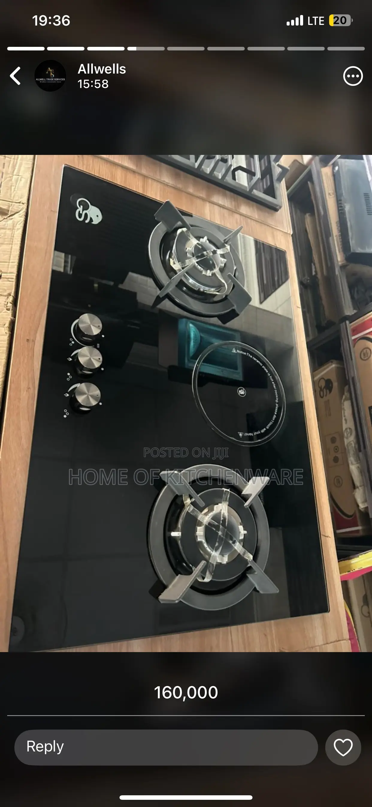 2 Burner Gas Cooker And 1 Electric Inbuilt Cooker