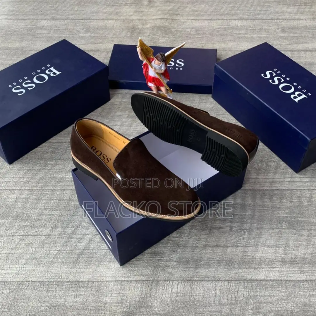 Original Hugo Boss Suede Loafers Shoes