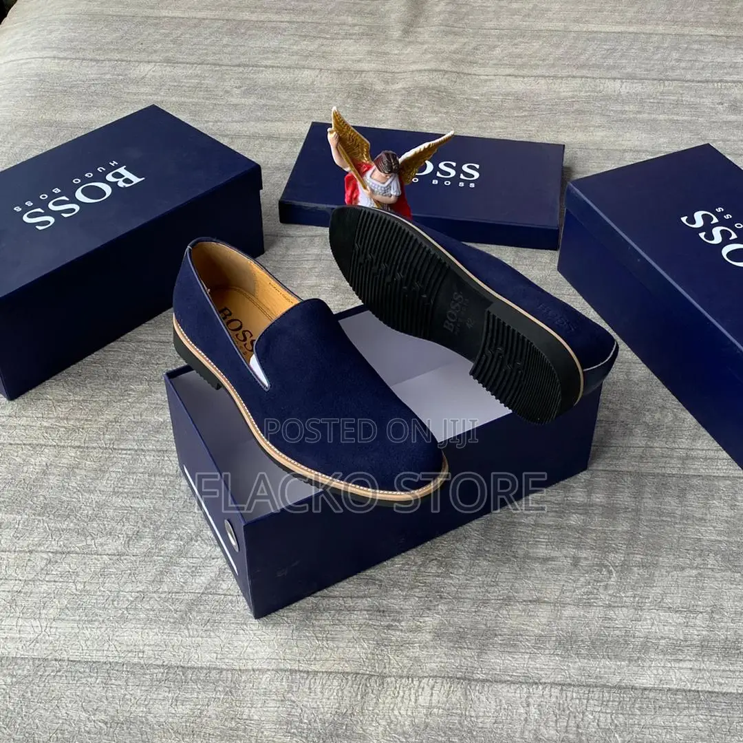 Original Hugo Boss Suede Loafers Shoes
