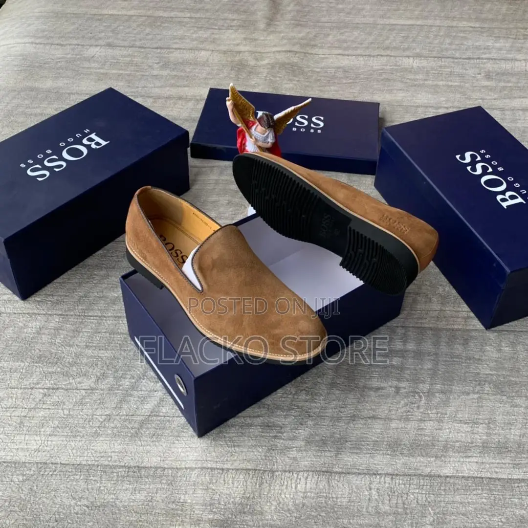 Original Hugo Boss Suede Loafers Shoes