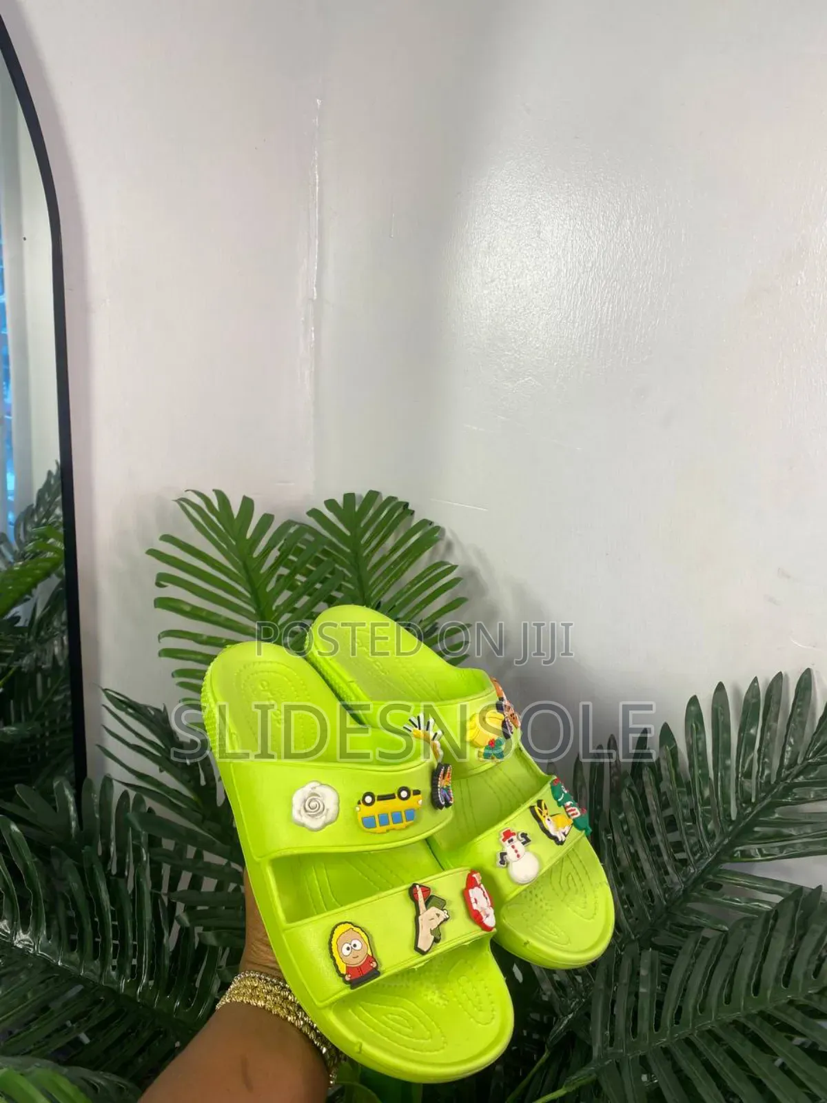 Crocs Baya Two-Strap Comfort Slide Sandals