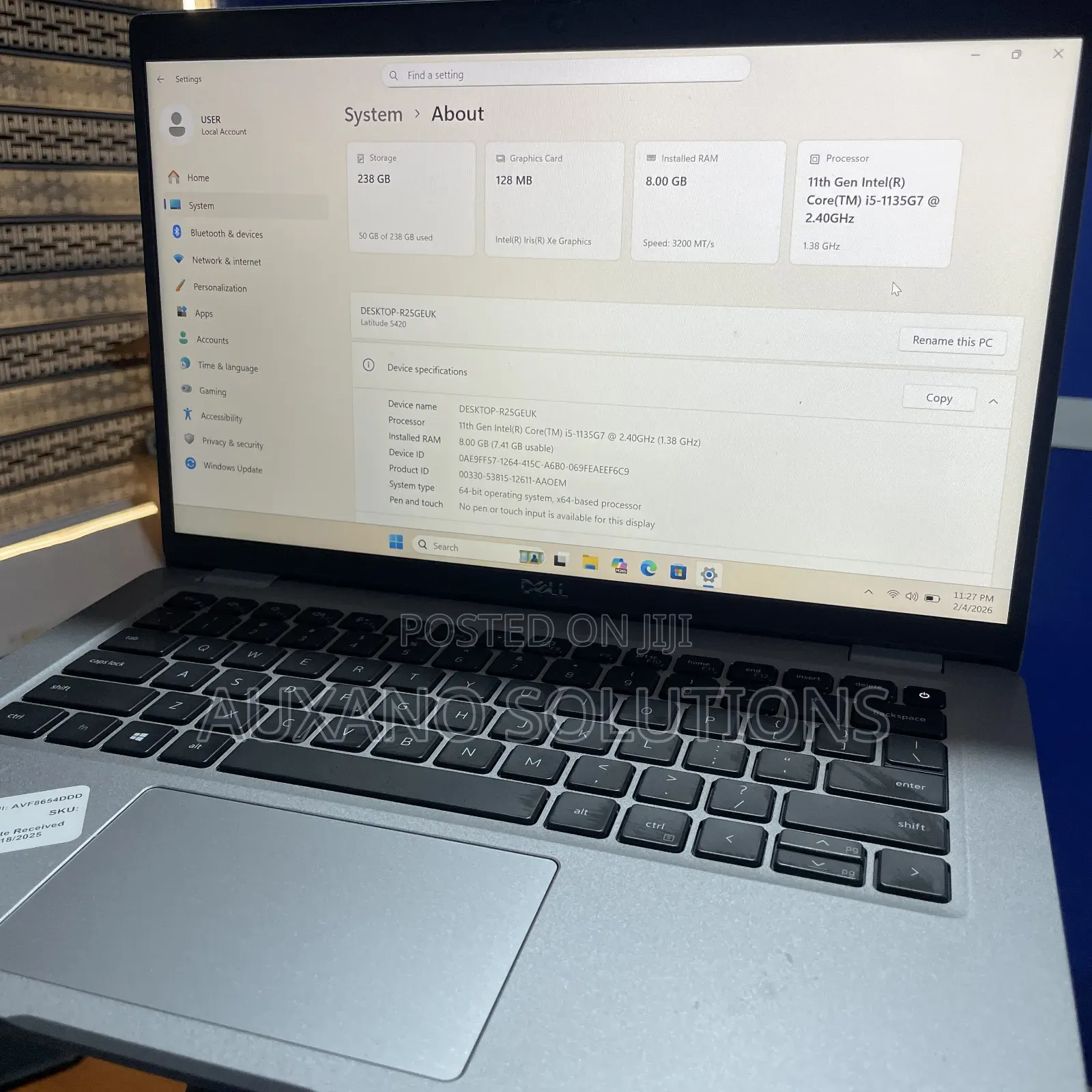 Laptop Dell Latitude 5420 8GB Intel Core i5 SSD 256GB