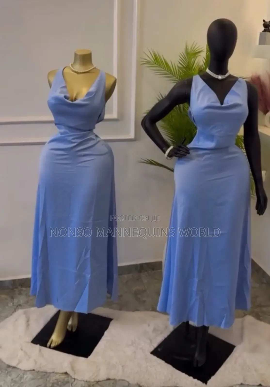 New Trending Bbl Complete And Half Gold, Black Mannequin