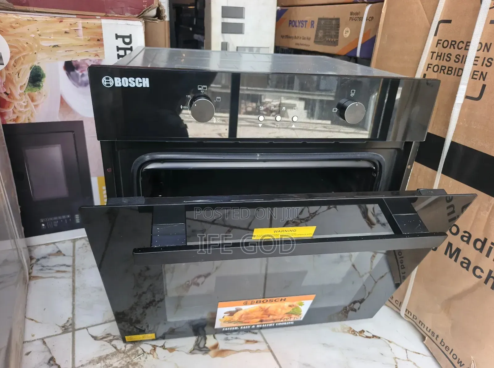 Original Bosch Inbuilt Cabinet Gas Electric Oven With Grill Timer