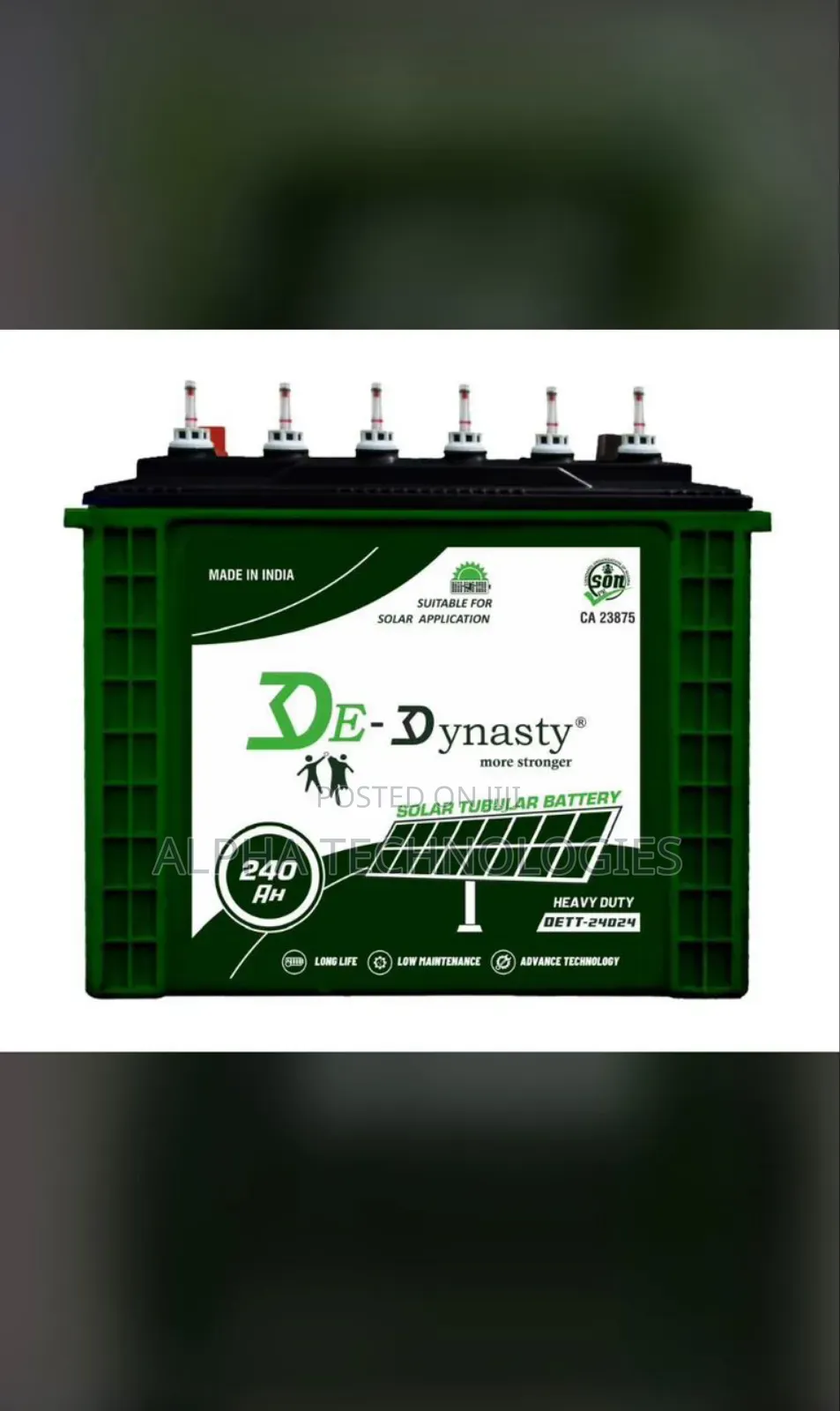 De Dynasty Tubular Battery