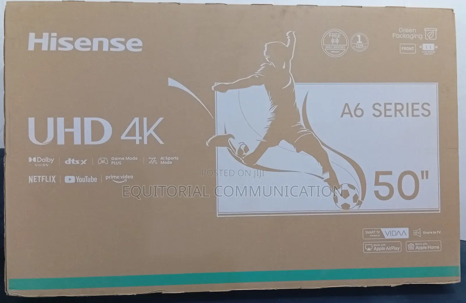 Hisense 50a6n 50" Smart Tv for Home Entertainment