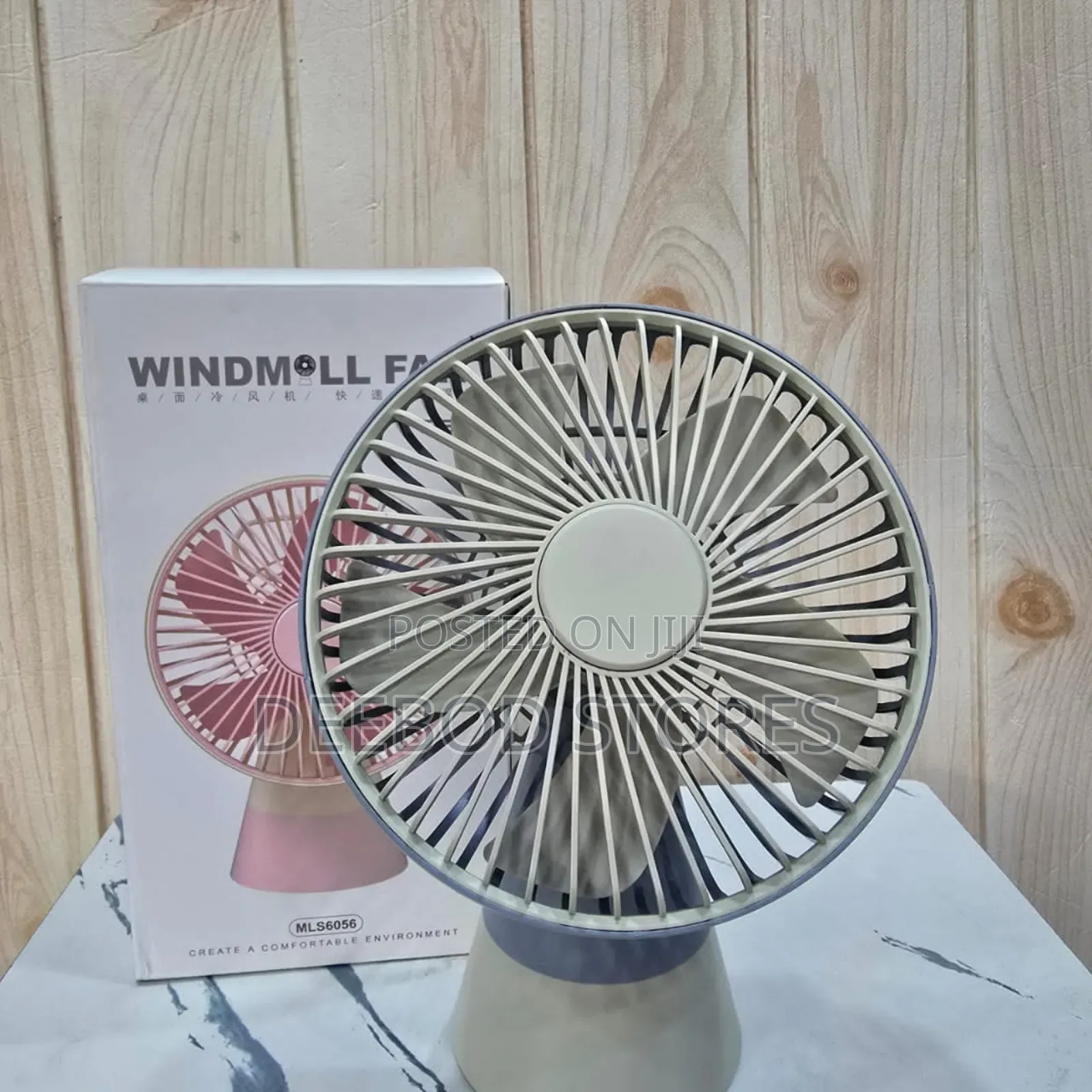 Windmøll Portable Rechargeable Desktop Fan Mls6056