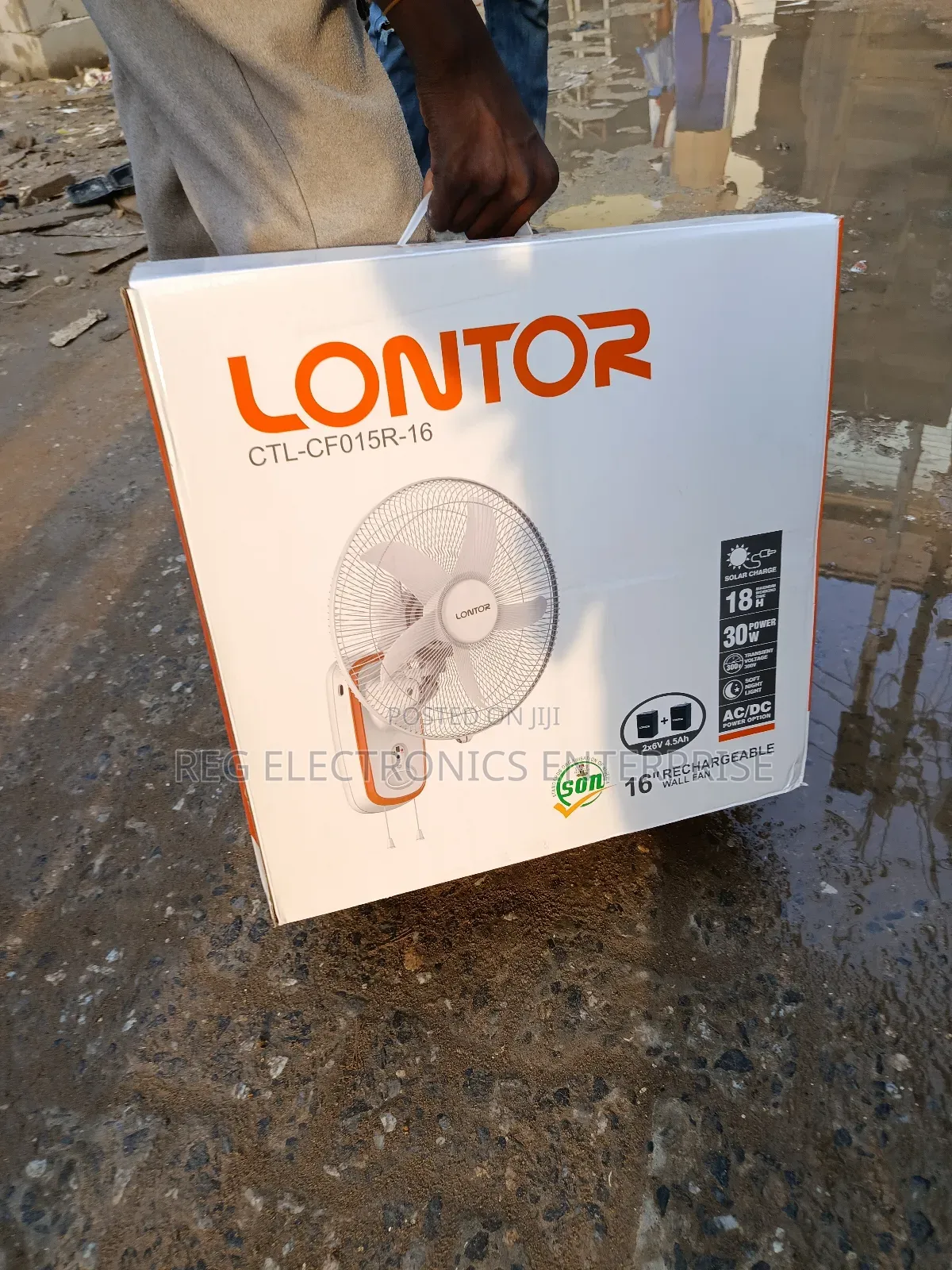 Wall Rechargeable Fan Lontor
