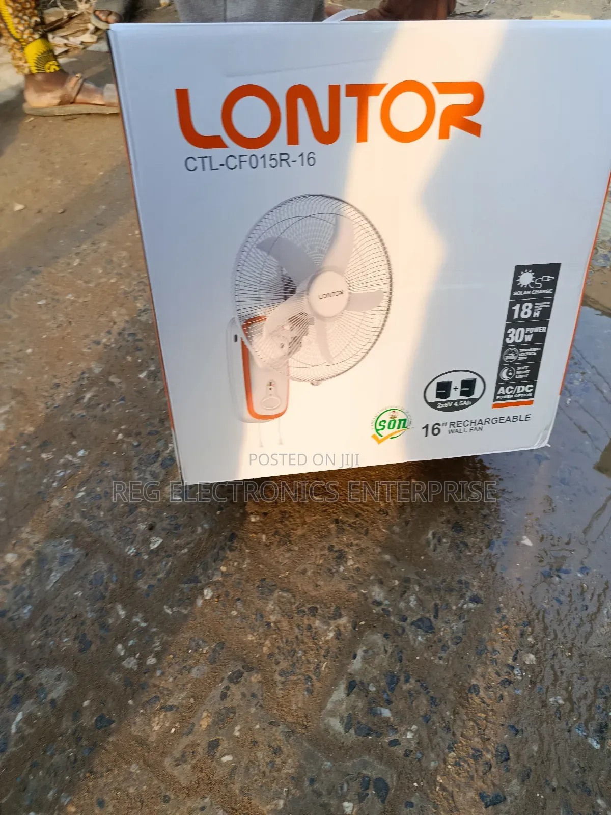 Brand New Rechargeable 16" Fan