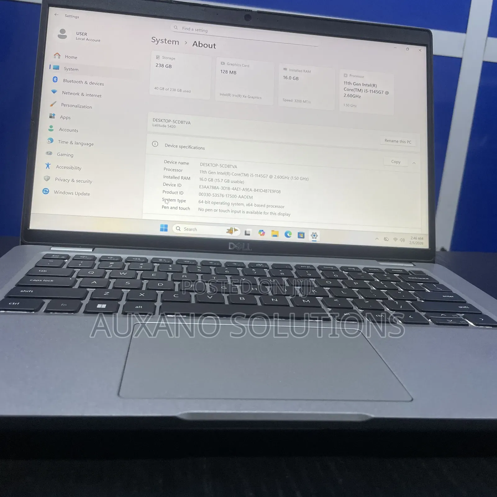 Laptop Dell Latitude 5420 16GB Intel Core i5 SSD 256GB