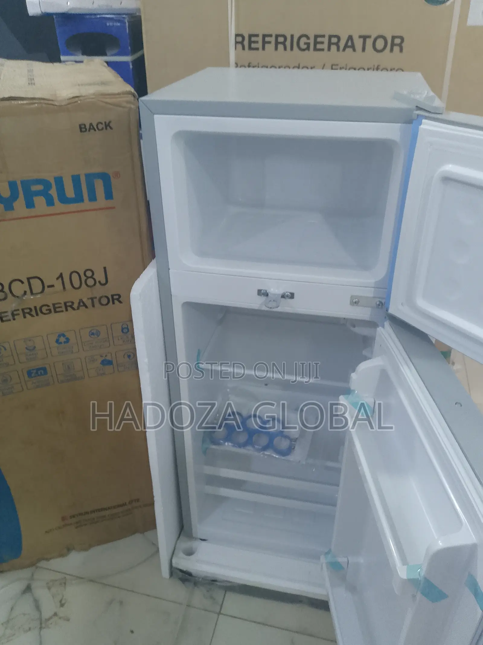 Skyrun Bcd-108j Compact Double Door Fridge