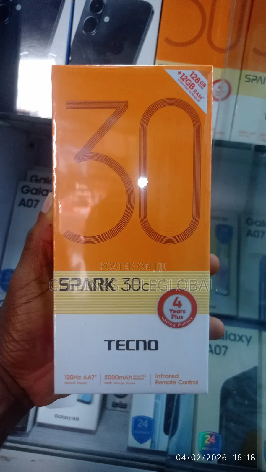 New Tecno Spark 30C 128 GB Blue