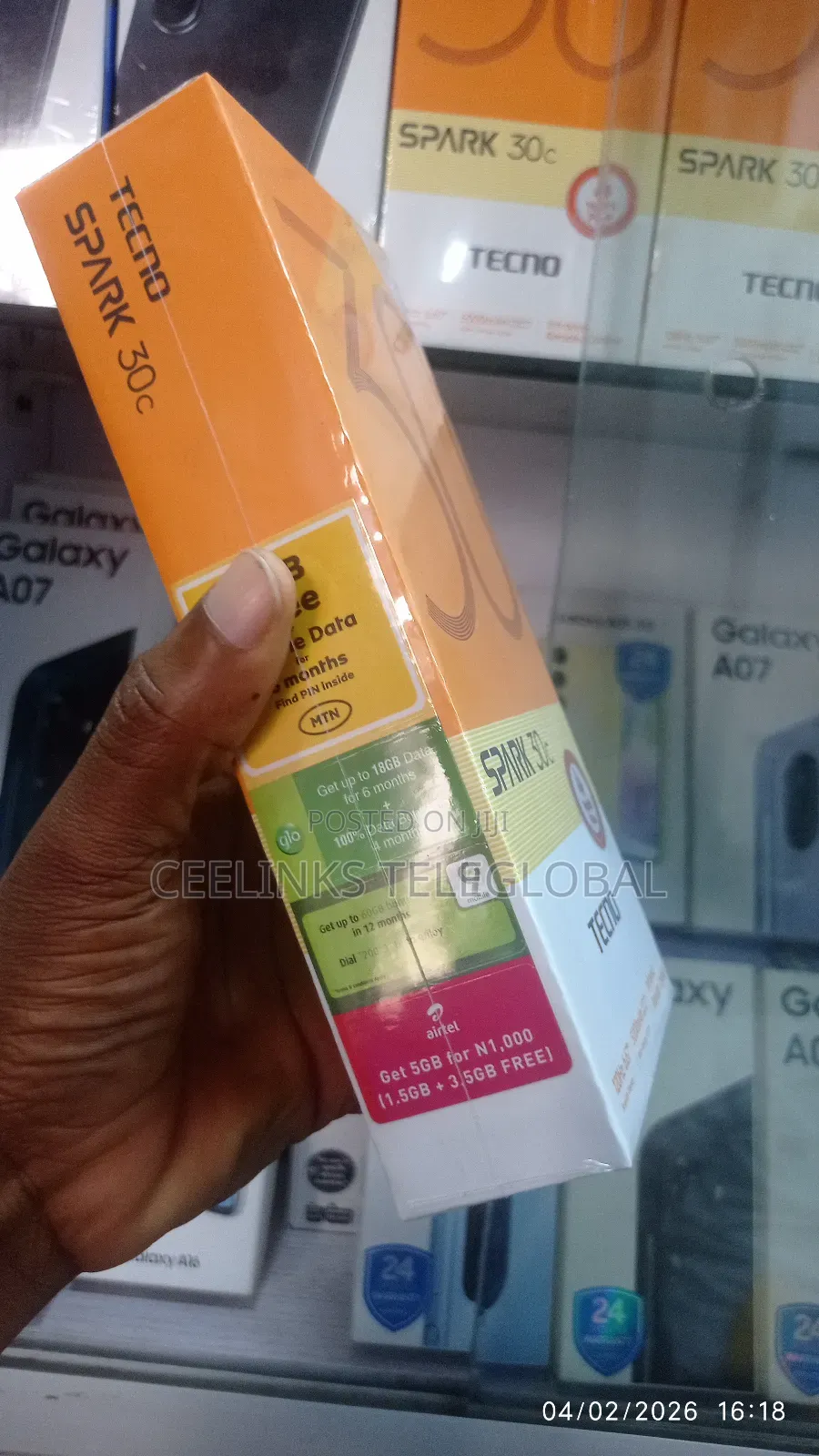 New Tecno Spark 30C 128 GB Blue