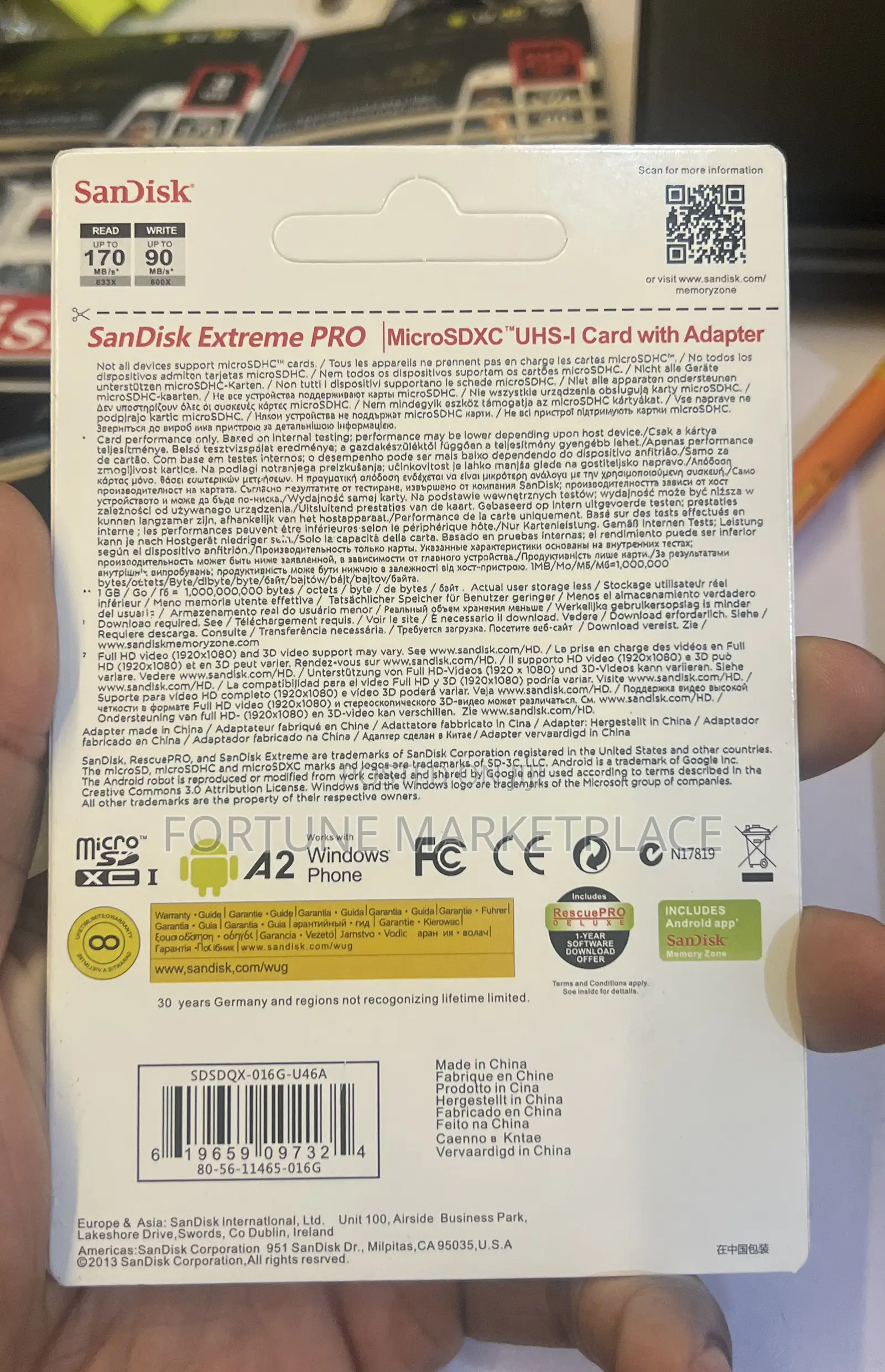 Scandisk Professional Memory Card