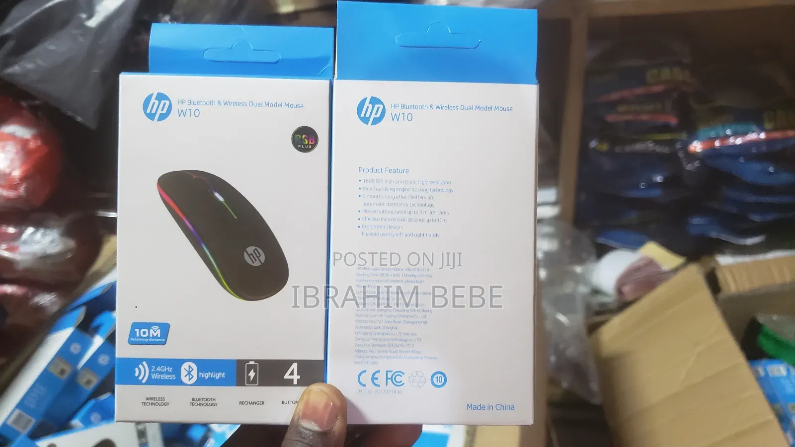 Hp Bluetooth Wireless Dual Model Mouse W10 RGB Plus