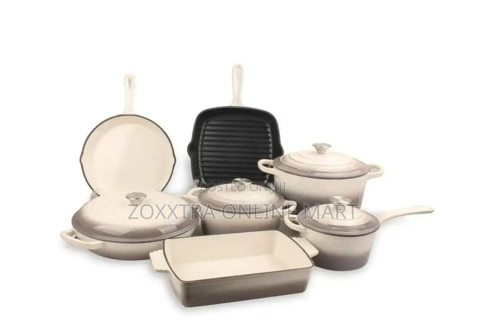11pcs Cast Iron Cookware Set