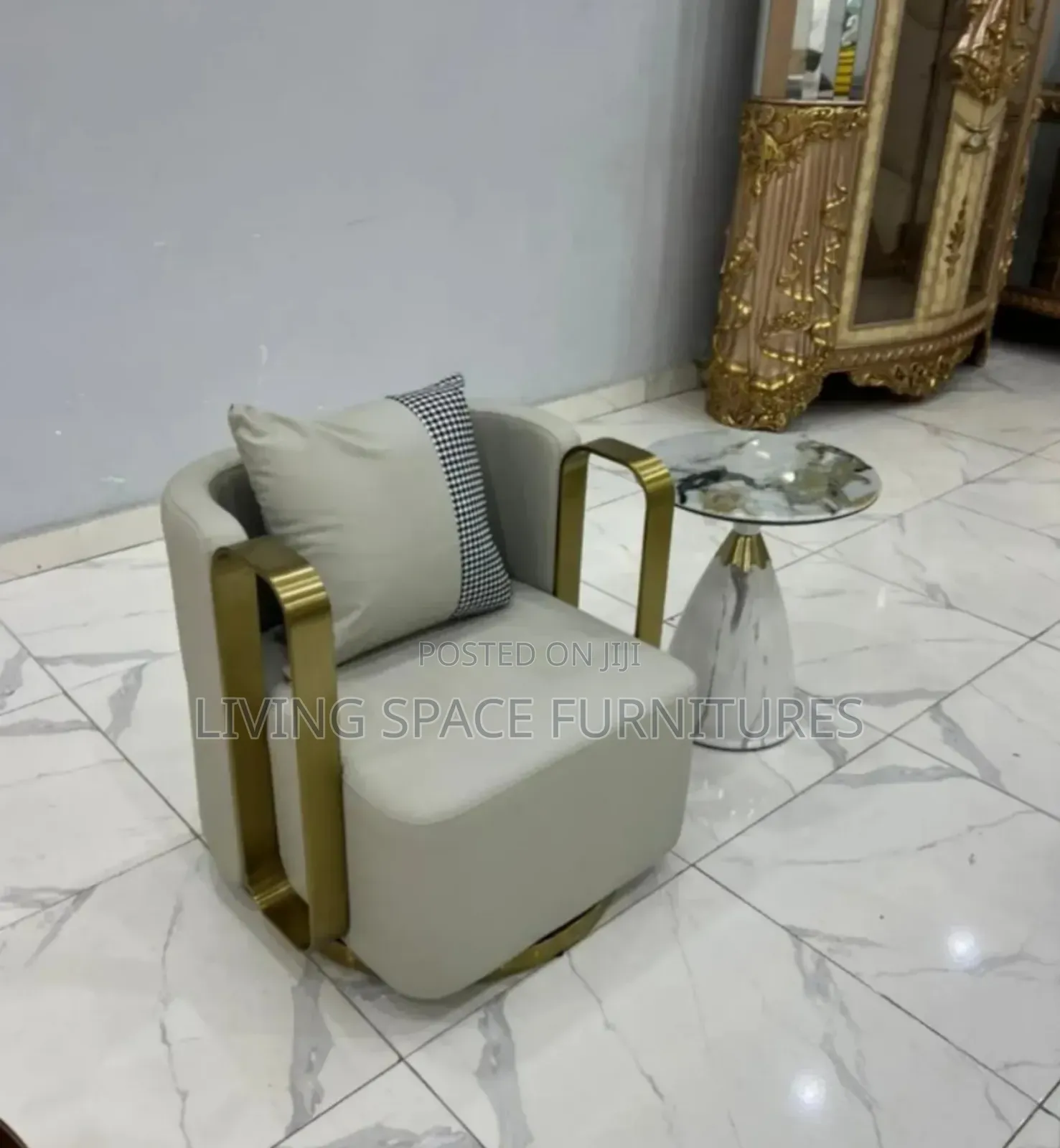 Newly Modern Rotate Accent Leather Chair