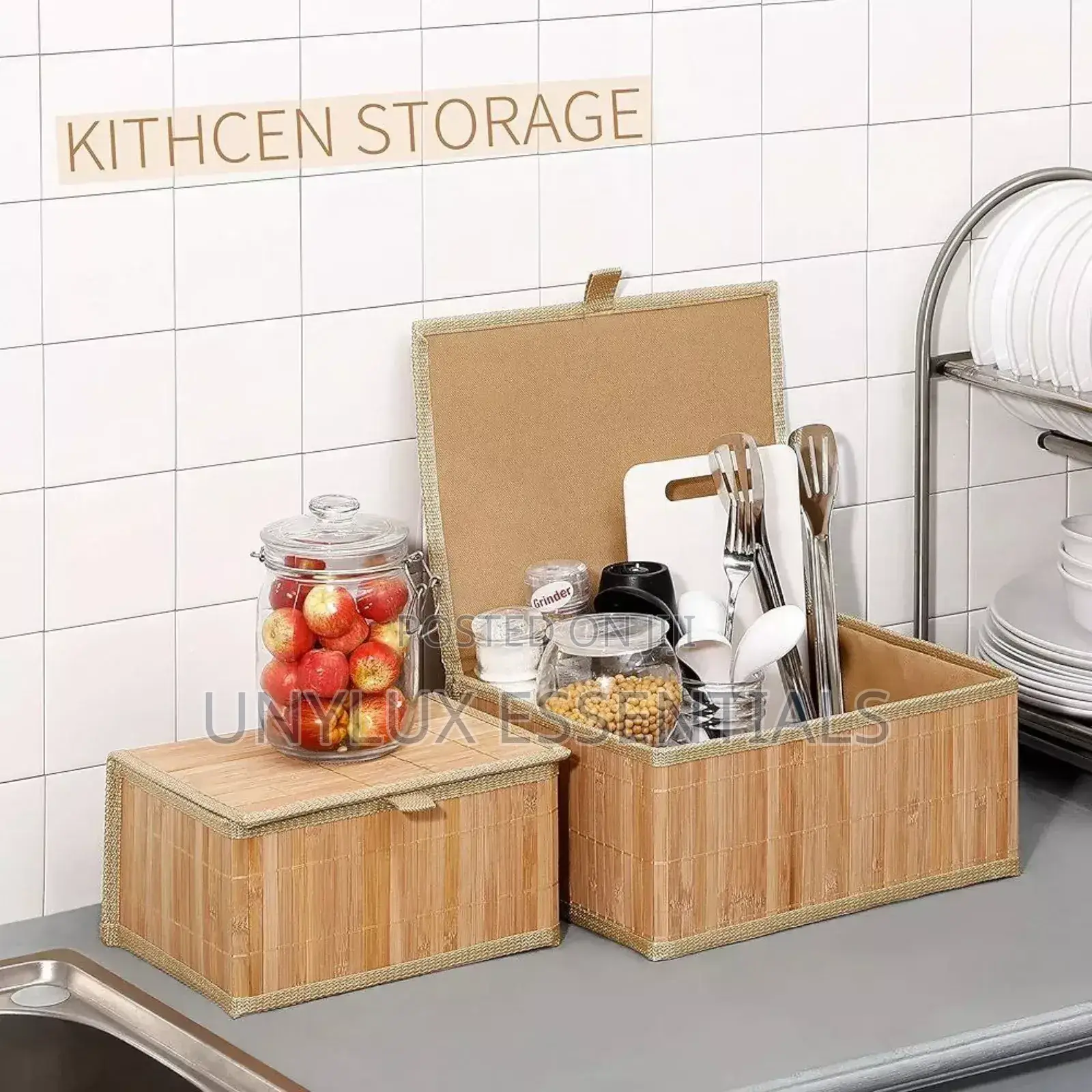 3in1 Bamboo Storage Set