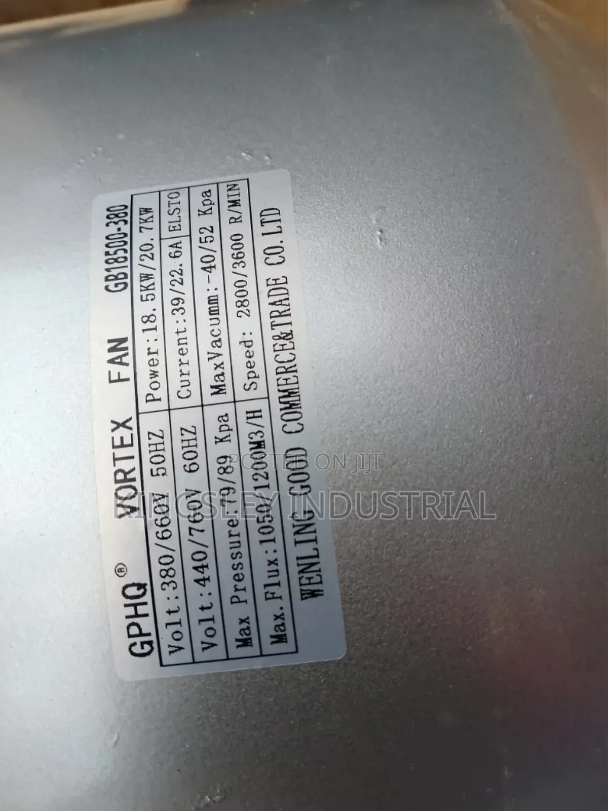 Exhaust Air Blower 18.5kw/25hp 2800rpm 380v