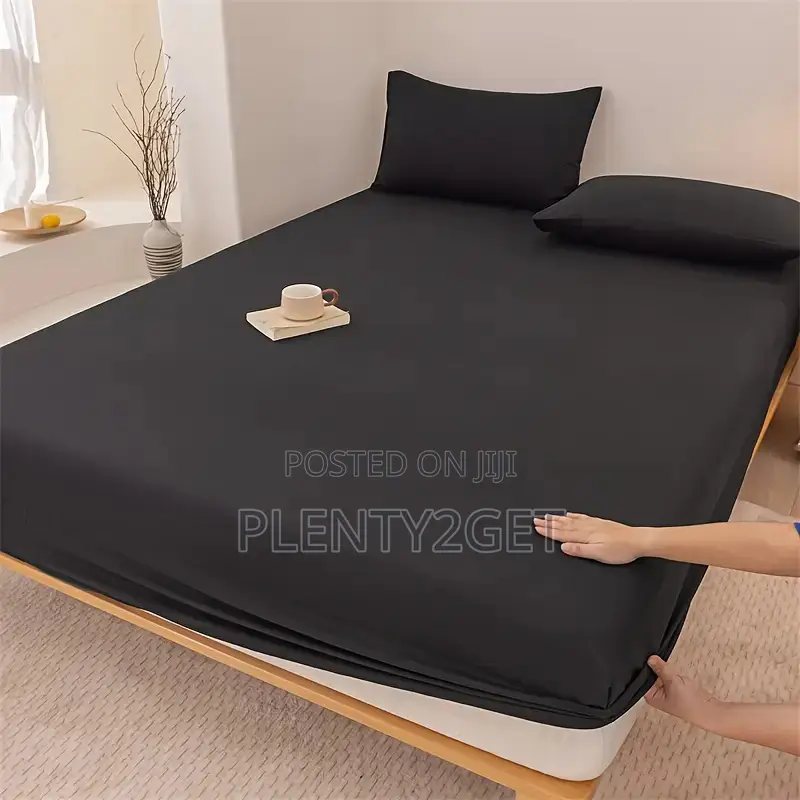 1pc a New Light Beige-Friendly Soft and Comfortable Fitted Sheet Suita
