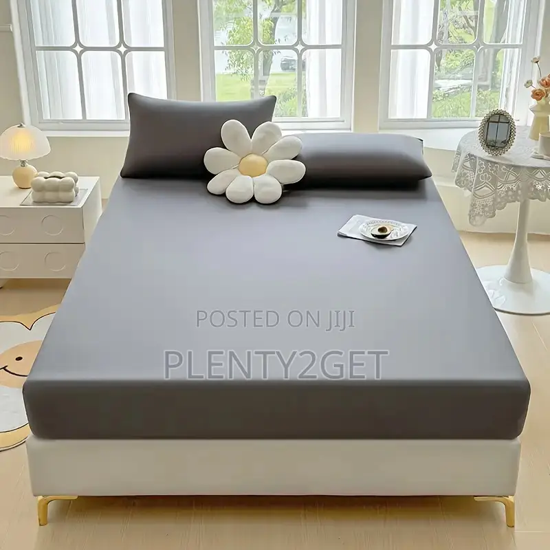 1pc a New Light Beige-Friendly Soft and Comfortable Fitted Sheet Suita