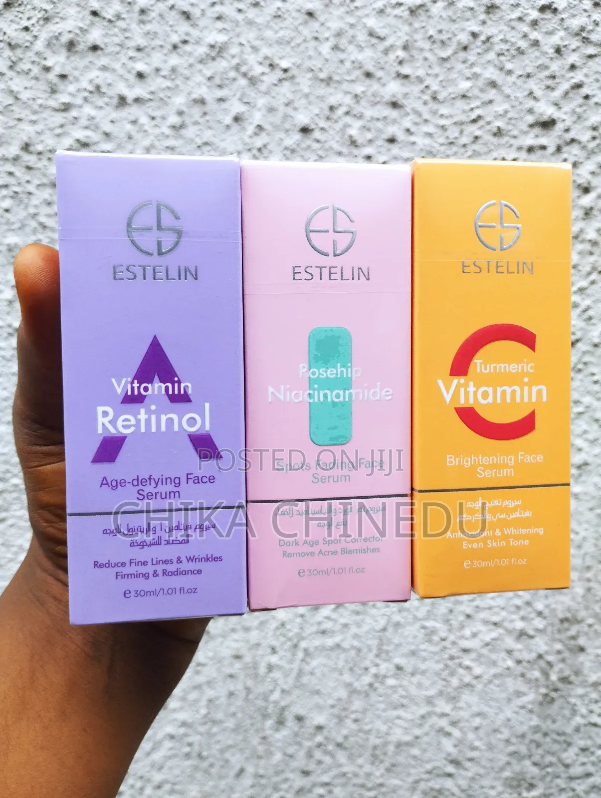 Niacinamide, Retinol, Vitamin C and Hyaluronicacid