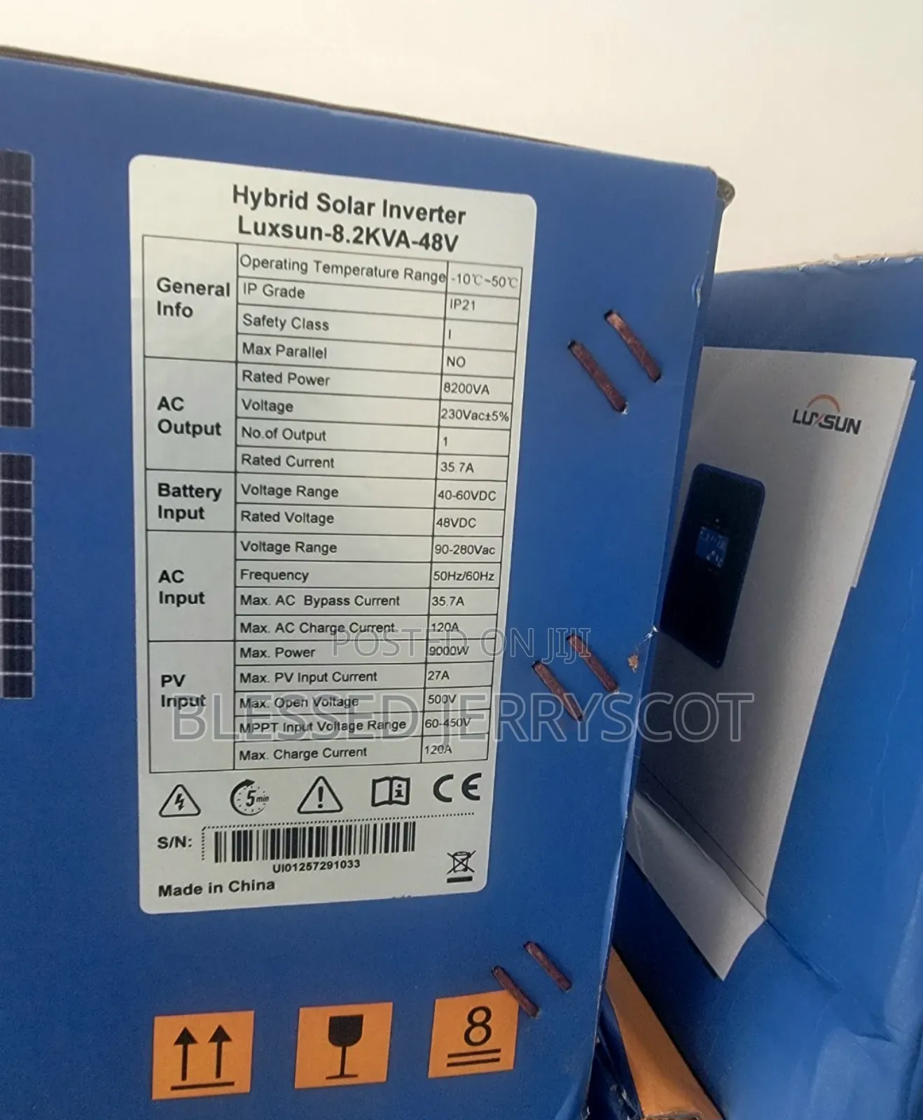 Luxsun 8.2kva 48v Hybrid Solar Inverters Available In Stock.