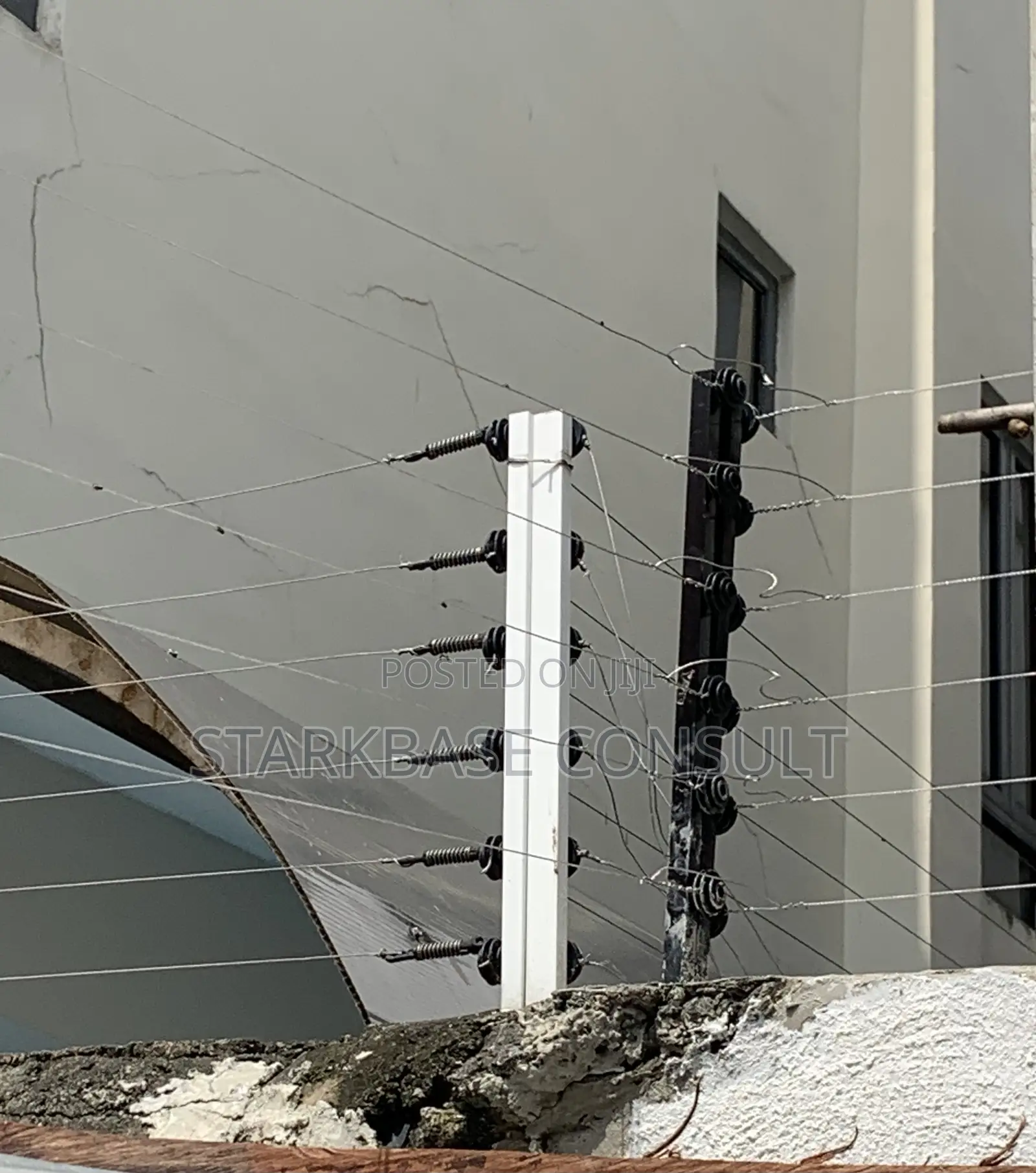 Security Wire on Fence “Electric Fence Installation”