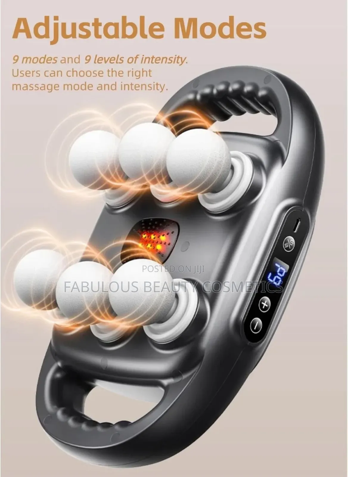 6 Head Massage Gun Deep Tissue Percussion Full Body Muscle Pain Relief