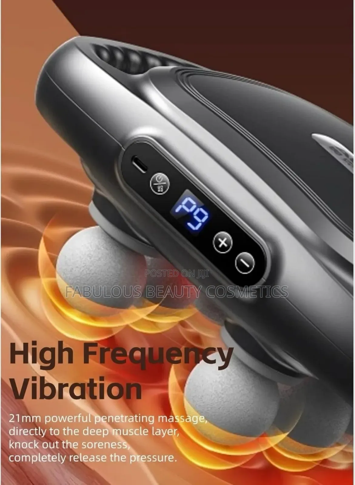 6 Head Massage Gun Deep Tissue Percussion Full Body Muscle Pain Relief