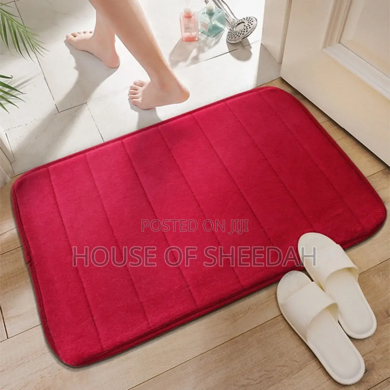 Velvet Simple Style Bathroom/Toilet Non Slip Mat
