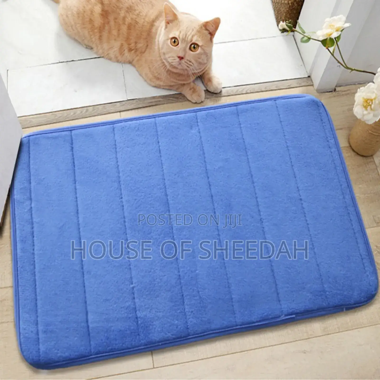 Velvet Simple Style Bathroom/Toilet Non Slip Mat