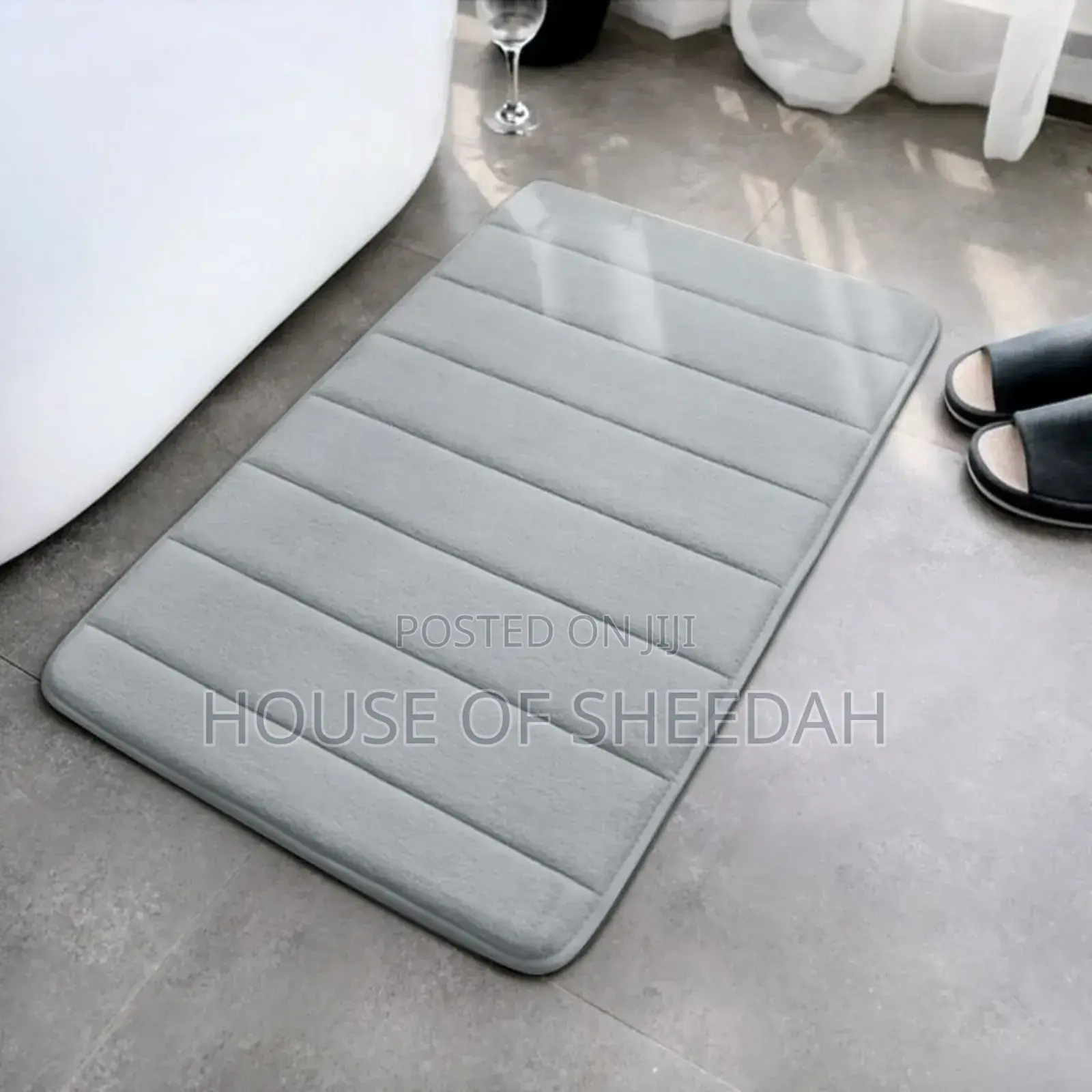 Velvet Simple Style Bathroom/Toilet Non Slip Mat