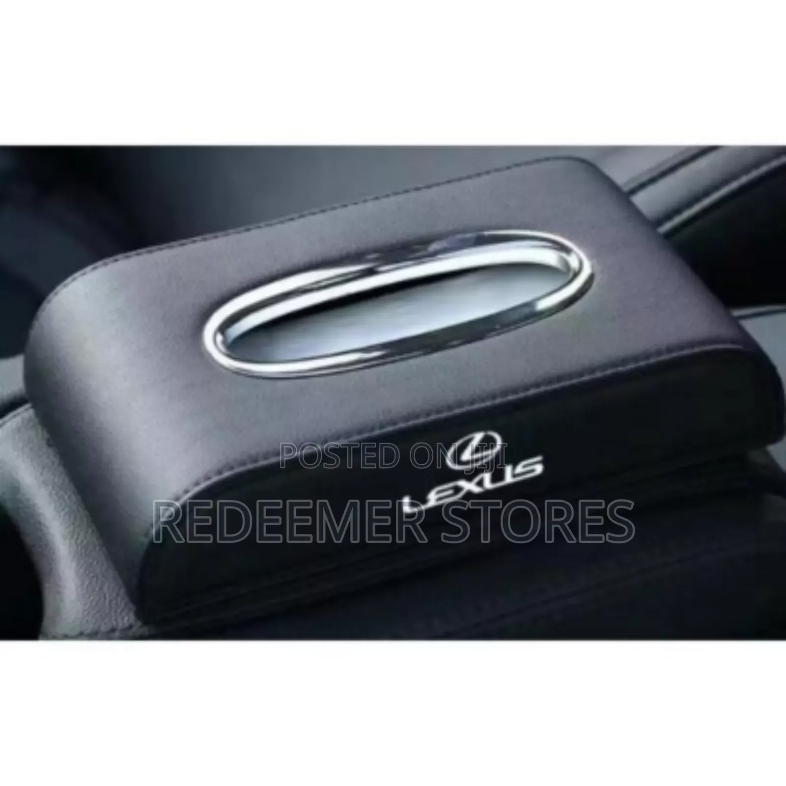 Black Lexus Tissue Box Car Home Holder