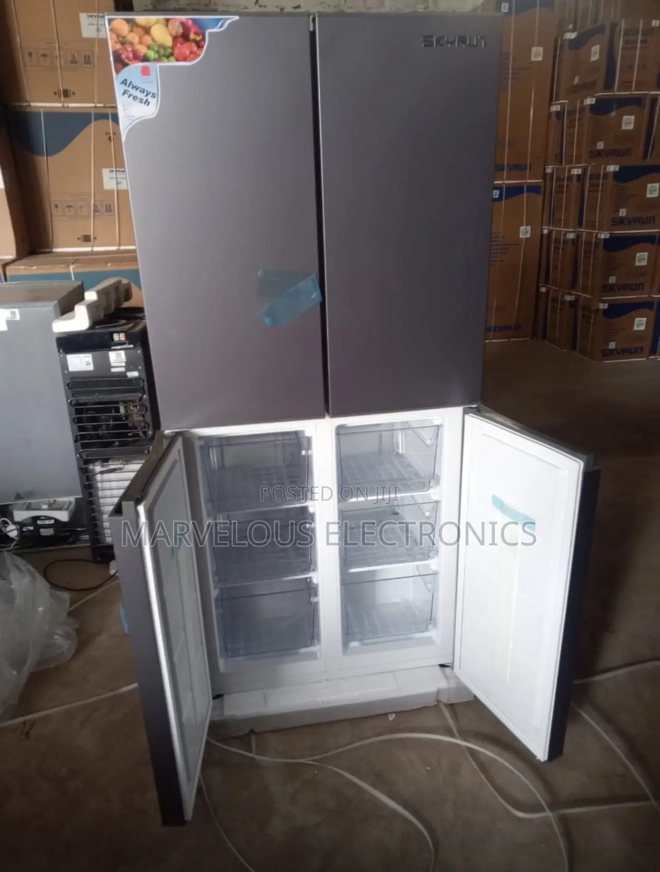 Brand New Skyrun Side by Side Refrigerator Full Copper Engine Warranty