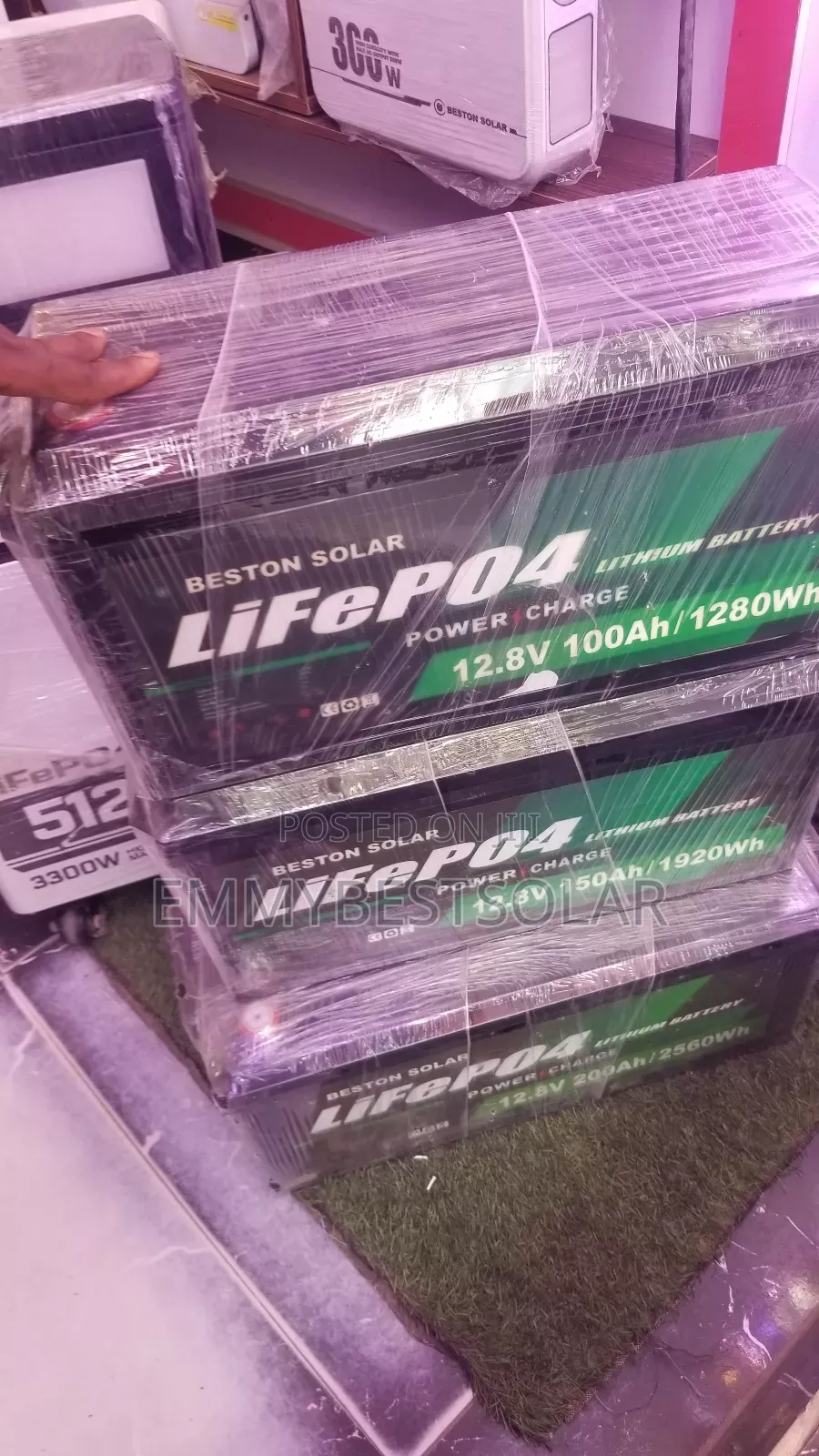 12.8v 100ah 1280w Life Po4 Lithium Battery