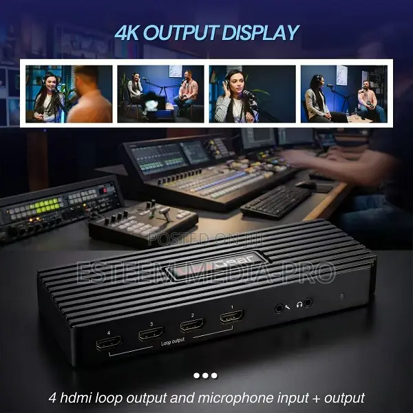 Livegear 2 Sdi 3g and 4k60 Signals 4 Hdmi Capture Card