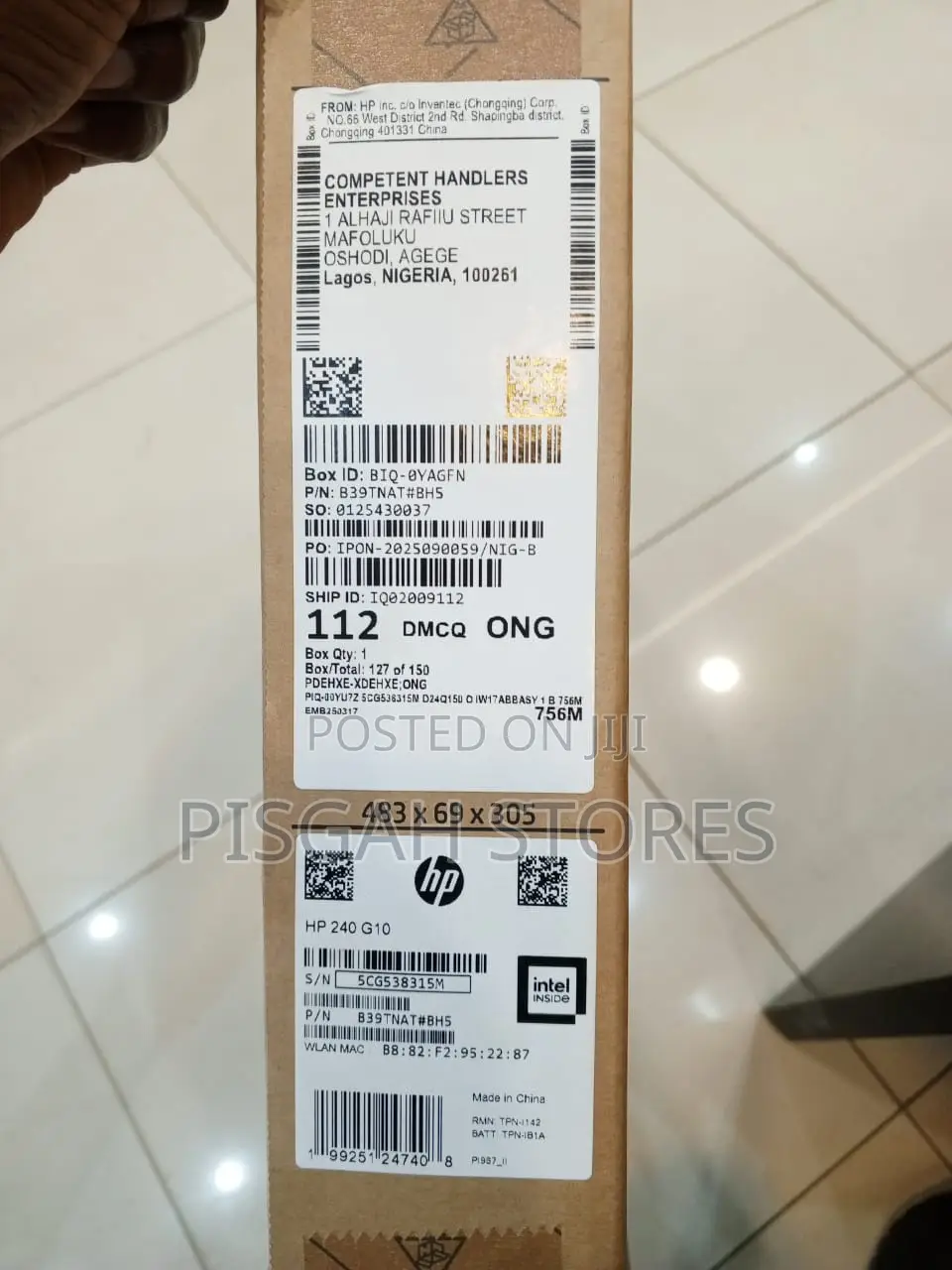 New Laptop HP 240 G9 8GB Intel Core I5 SSD 512GB