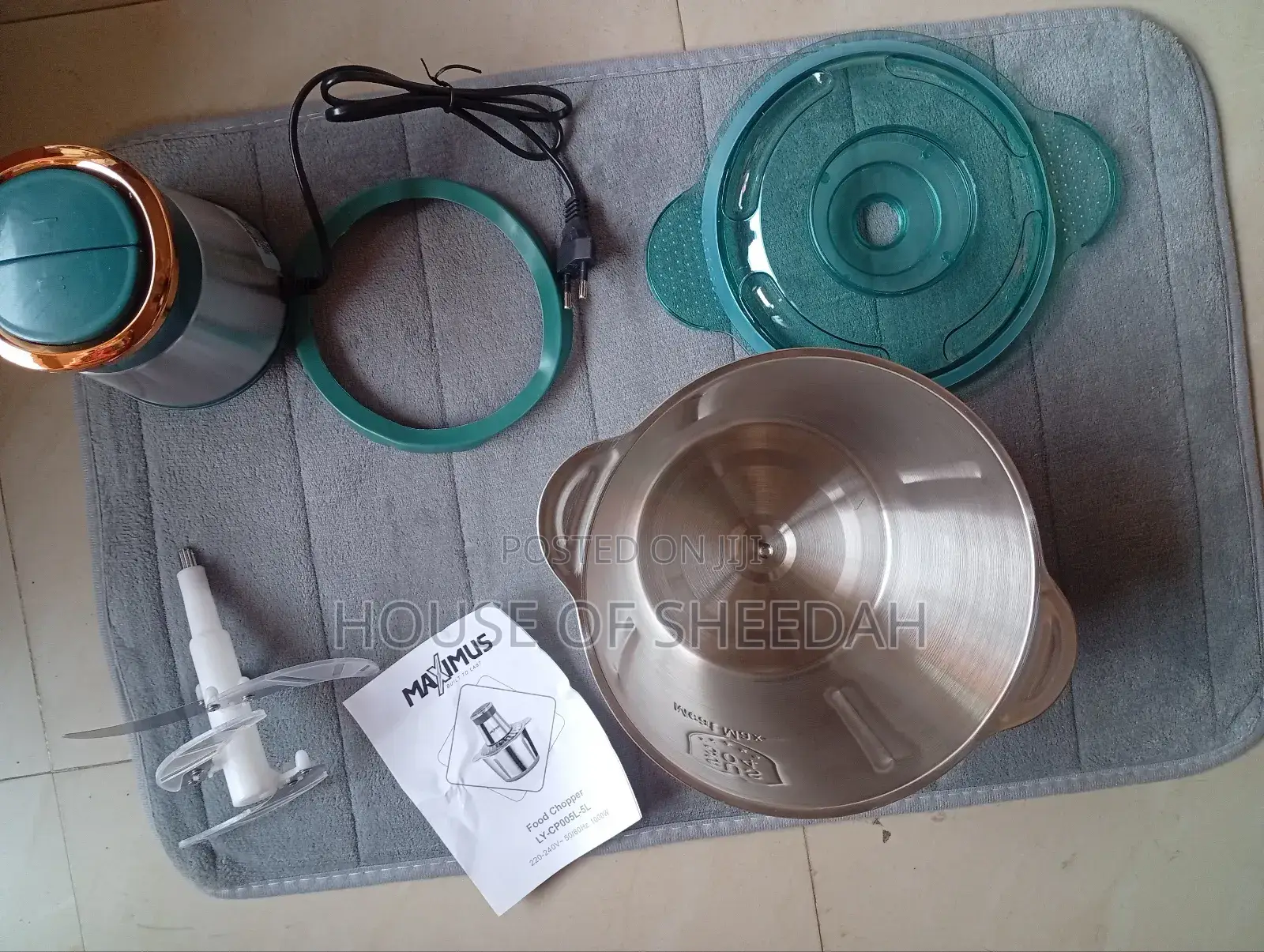 Maximus Yam Pounder/Food Chopper/Meat Grinder 5ltrs