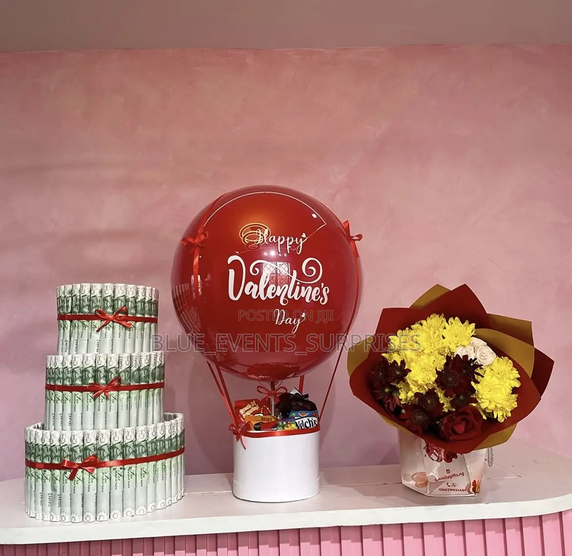 Birthday Gift /Money Tower /Fresh Flowers Gift Packages
