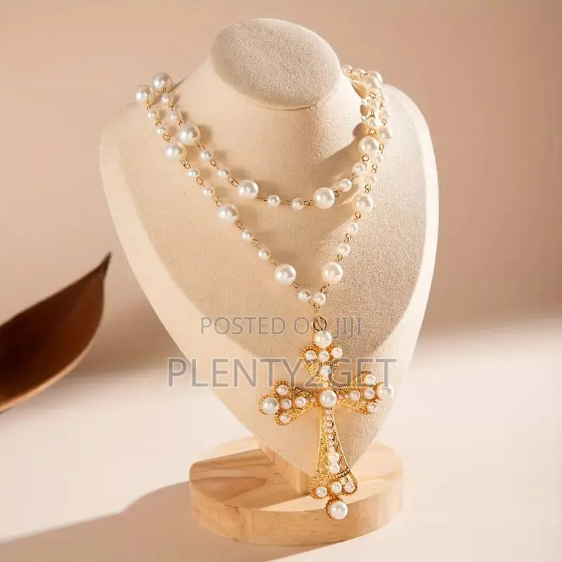 1pc Fashionable Elegant Personality Style Faux Imitation Pearl Chain W