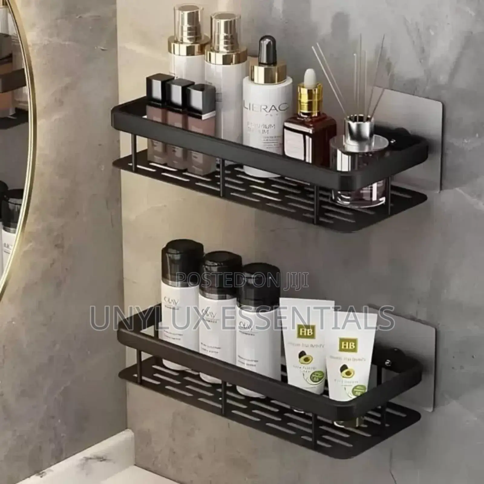 Double Black Aluminum Wall Rack